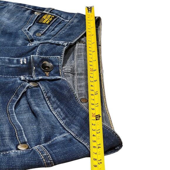 G-STAR RAW Midge Straight 5 Pocket Adjustable Waist Jeans Womens 28x32 Durable - Picture 10 of 13